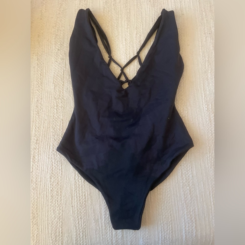 Boom Boom Brazil Black One Piece